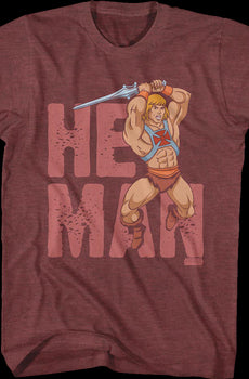 He-Man Power Sword Action Pose Masters of the Universe T-Shirt