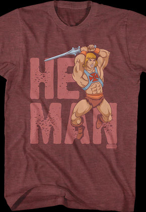 He-Man Power Sword Action Pose Masters of the Universe T-Shirt