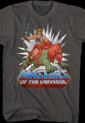 He-Man Rides Into Battle Masters of the Universe T-Shirt