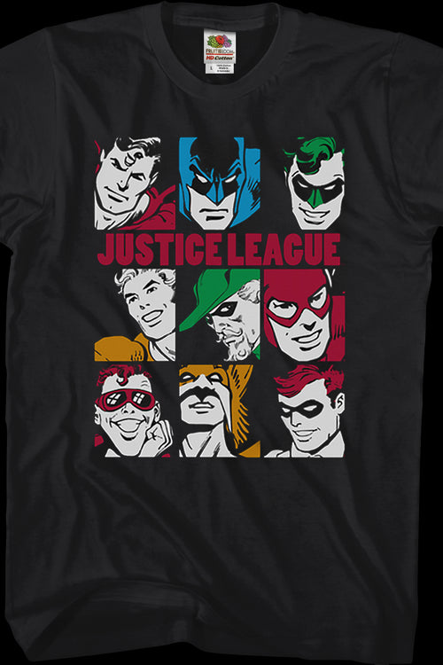 Hero Faces Justice League T-Shirtmain product image