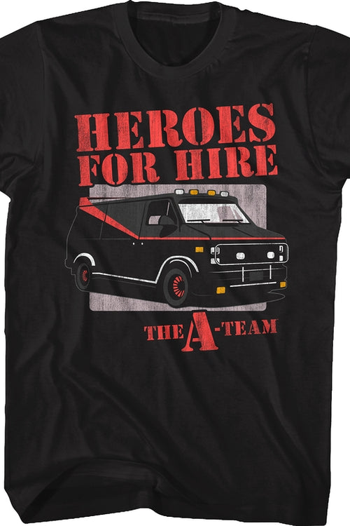 Heroes For Hire A-Team Shirtmain product image