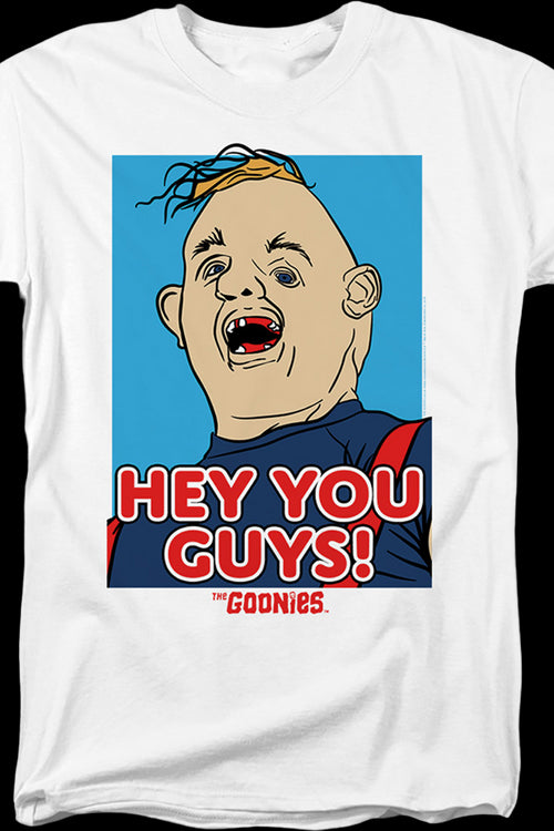 Hey You Guys Sloth Illustration Goonies T-Shirtmain product image