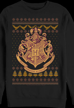 Hogwarts Faux Ugly Christmas Sweater Harry Potter Sweatshirt