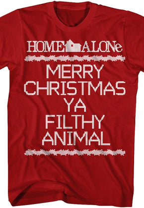 Home Alone Merry Christmas Ya Filthy Animal Christmas T-Shirt