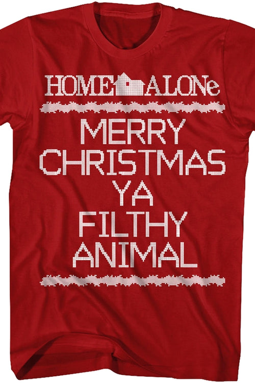Home Alone Merry Christmas Ya Filthy Animal Christmas T-Shirtmain product image