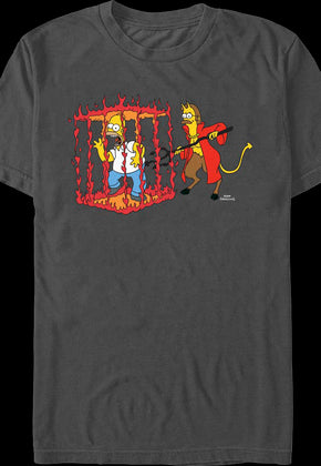 Homer In Devil's Cage The Simpsons T-Shirt