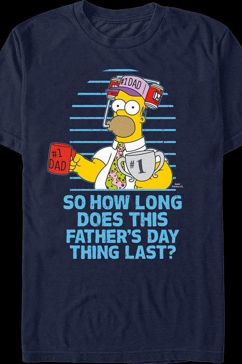 Homer Simpson Father's Day Simpsons T-Shirtmain product image