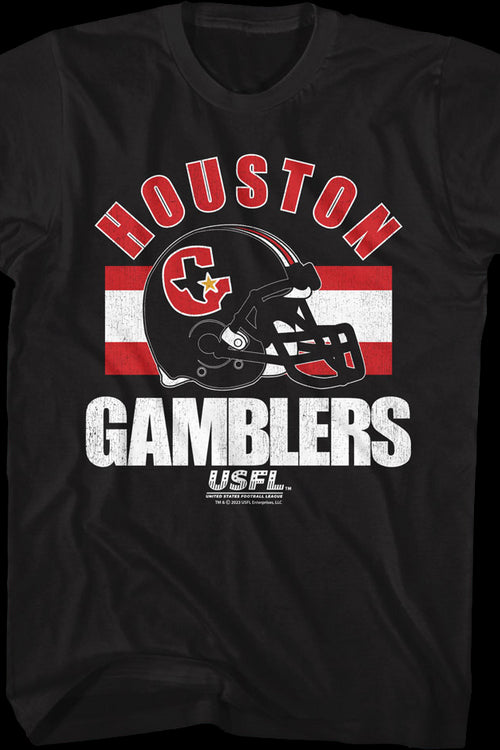 Houston Gamblers Helmet USFL T-Shirtmain product image