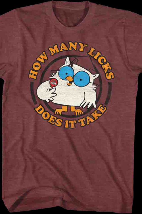 How Many Licks Tootsie Pop T-Shirtmain product image