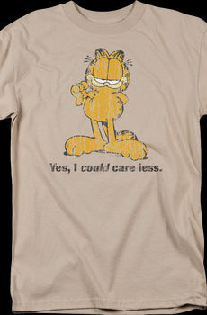 I Could Care Less Garfield T-Shirt