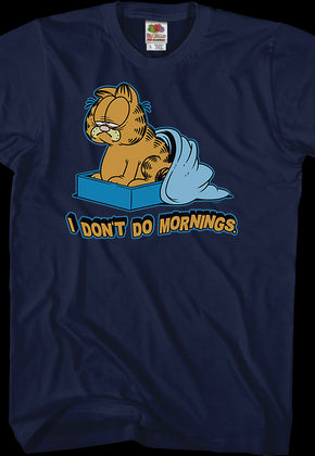 I Don't Do Mornings Garfield T-Shirt