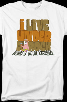 I Live Under A Rock SpongeBob SquarePants T-Shirt