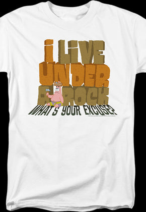I Live Under A Rock SpongeBob SquarePants T-Shirt