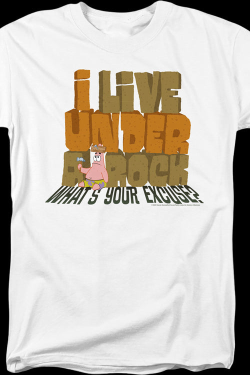 I Live Under A Rock SpongeBob SquarePants T-Shirtmain product image