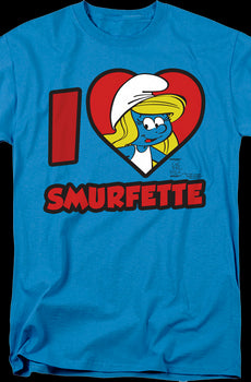 I Love Smurfette Smurfs T-Shirt