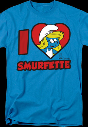 I Love Smurfette Smurfs T-Shirt