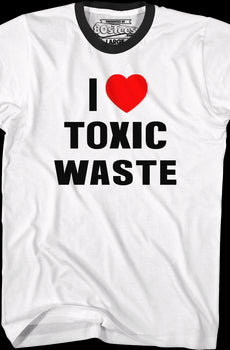 I Love Toxic Waste Real Genius Ringer Shirt