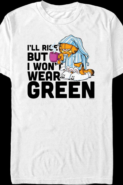 I Won't Wear Green Garfield T-Shirtmain product image