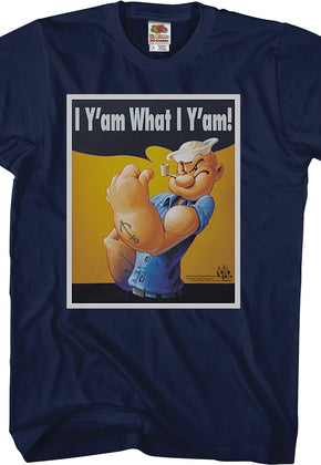 I Y'am What I Y'am Poster Popeye T-Shirt