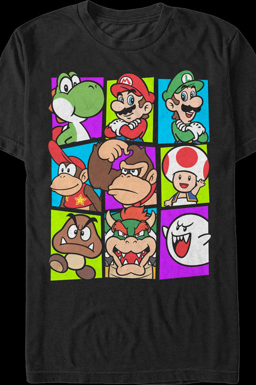 Iconic Character Blocks Super Mario Bros. T-Shirtmain product image