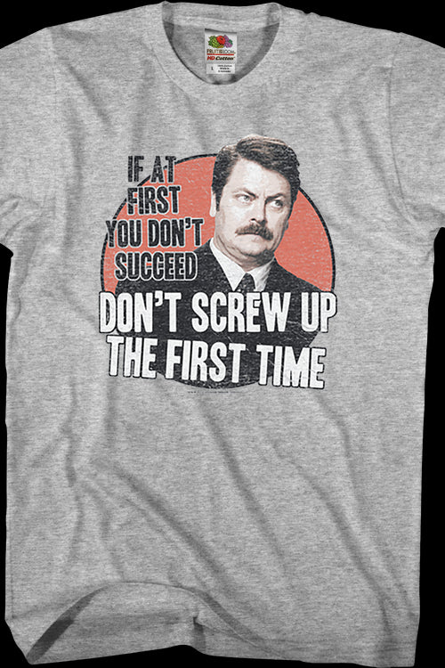 If At First You Don't Succeed Parks and Recreation T-Shirtmain product image