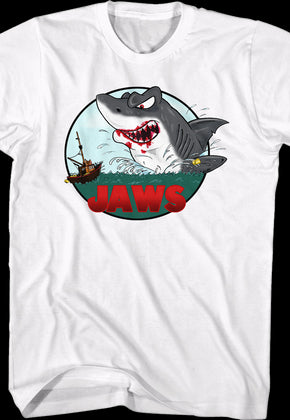 Illustrated Attack Jaws T-Shirt