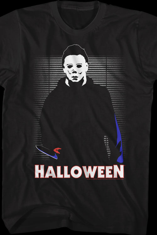 Illustrated Michael Myers Halloween T-Shirtmain product image
