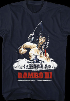 Illustrated Poster Rambo III T-Shirt
