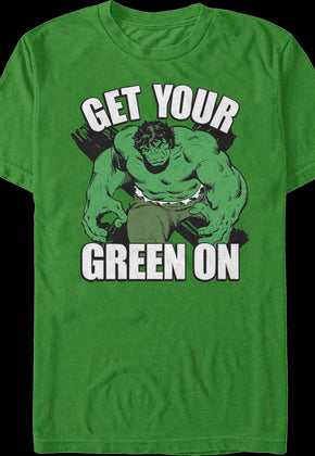 Incredible Hulk Get Your Green On Marvel Comics T-Shirt