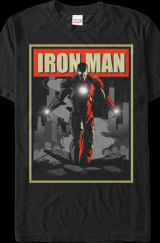 Iron Man Shadow Poster Marvel Comics T-Shirt