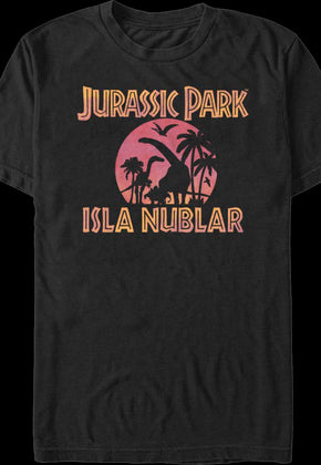 Isla Neblar Silhouettes Jurassic Park T-Shirt