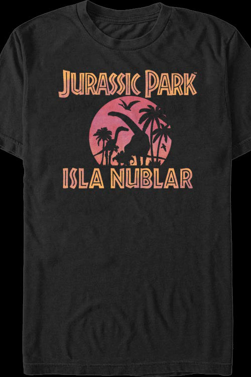 Isla Neblar Silhouettes Jurassic Park T-Shirtmain product image