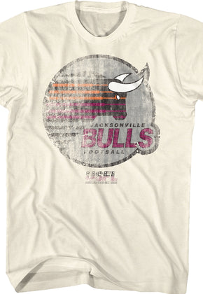 Natural Jacksonville Bulls USFL T-Shirt