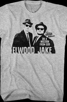 Retro Elwood And Jake Blues Brothers T-Shirt