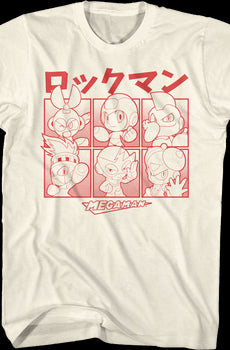 Japanese Blocks Mega Man T-Shirt