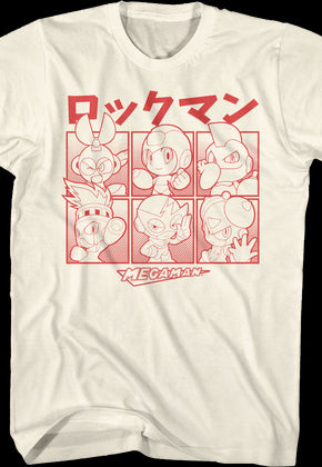 Japanese Blocks Mega Man T-Shirt