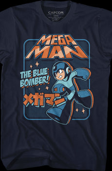 Japanese Blue Bomber Mega Man T-Shirt