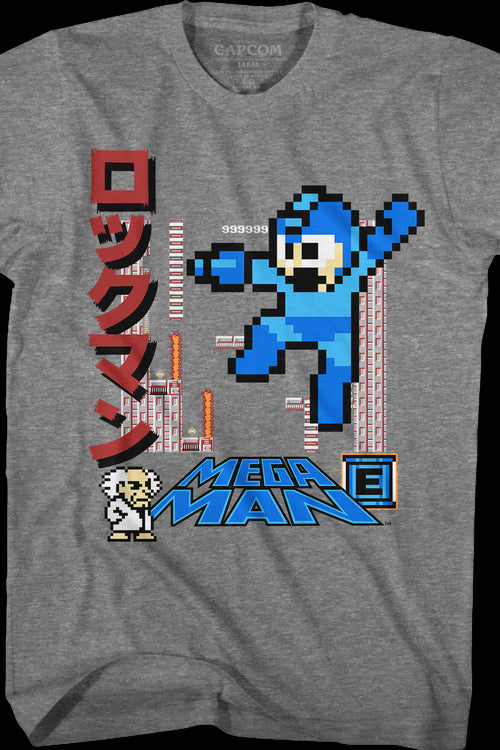 Japanese Collage Mega Man T-Shirtmain product image