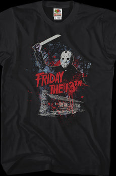 Jason Attacks Friday the 13th T-Shirt