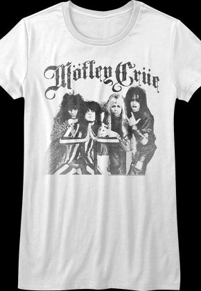 Ladies Black and White Motley Crue Shirt