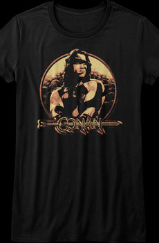 Ladies Distressed Conan The Barbarian Shirt