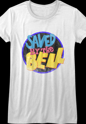 Ladies Distressed Logo Saved By The Bell Shirt