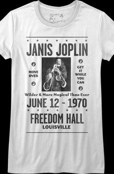 Ladies Freedom Hall Janis Joplin Shirt
