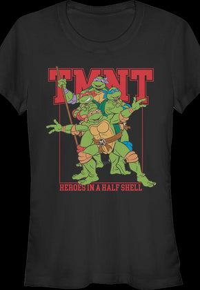 Ladies Heroes In A Half Shell Teenage Mutant Ninja Turtles Shirt