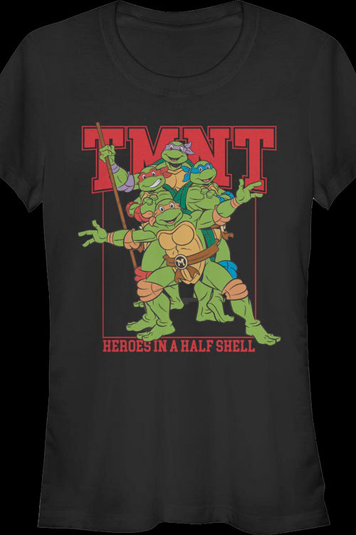 Ladies Heroes In A Half Shell Teenage Mutant Ninja Turtles Shirtmain product image