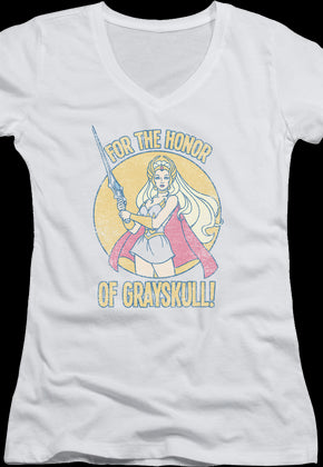 Ladies Honor of Grayskull She-Ra V-Neck Shirt