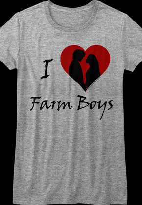Womens I Love Farm Boys Princess Bride Shirt