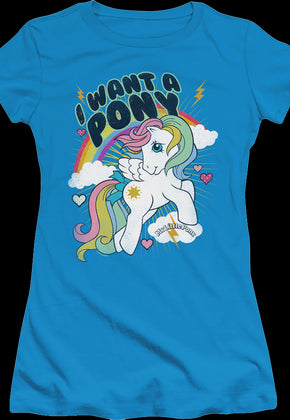 Ladies I Want A My Little Pony Shirt