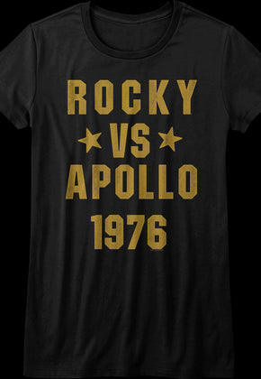 Ladies Rocky vs Apollo 1976 Rocky Shirt