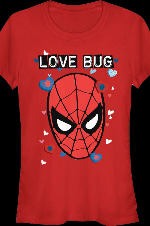 Ladies Spider-Man Love Bug Marvel Comics Shirtmain product image